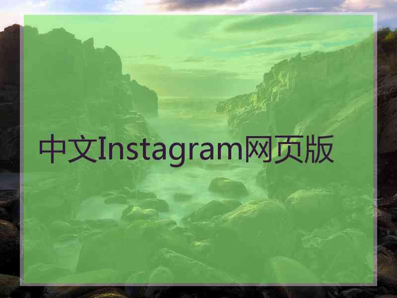 中文Instagram网页版