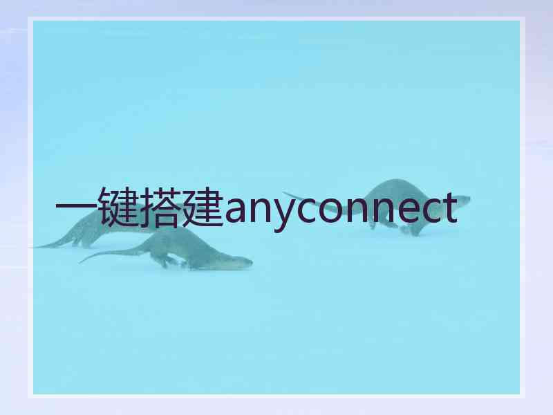 一键搭建anyconnect