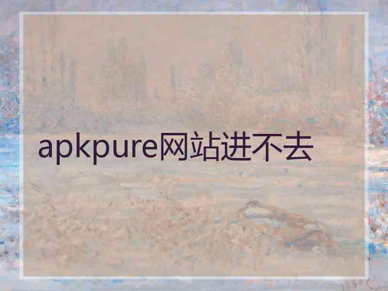 apkpure网站进不去