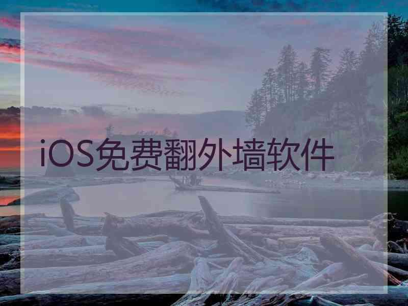 iOS免费翻外墙软件