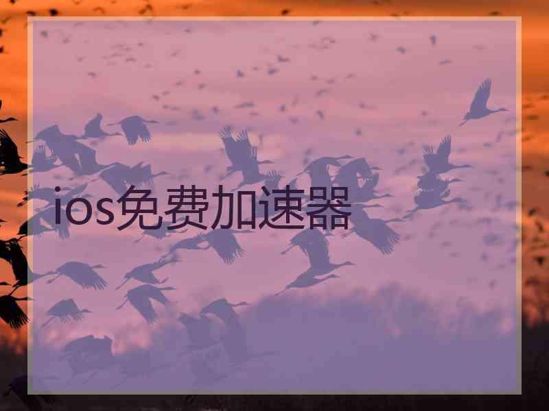 ios免费加速器