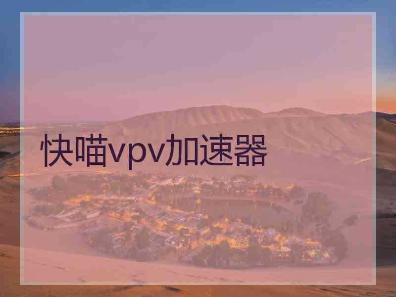 快喵vpv加速器