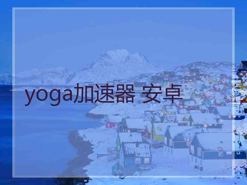 yoga加速器 安卓