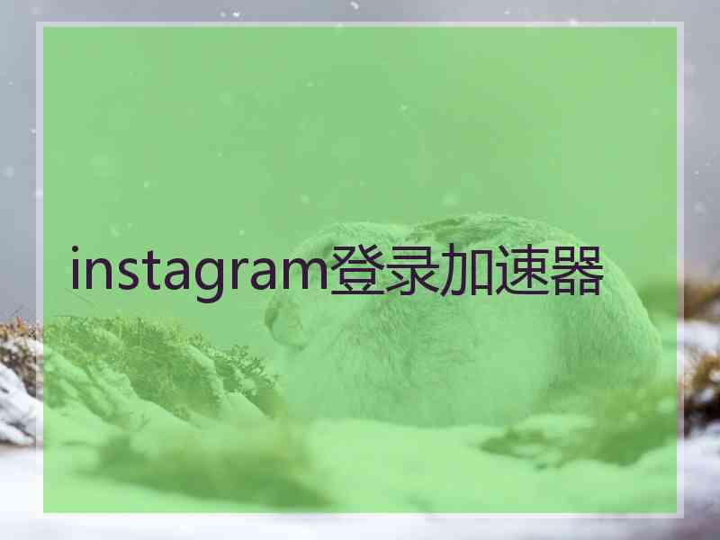 instagram登录加速器