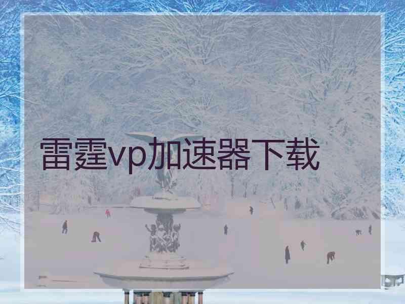 雷霆vp加速器下载